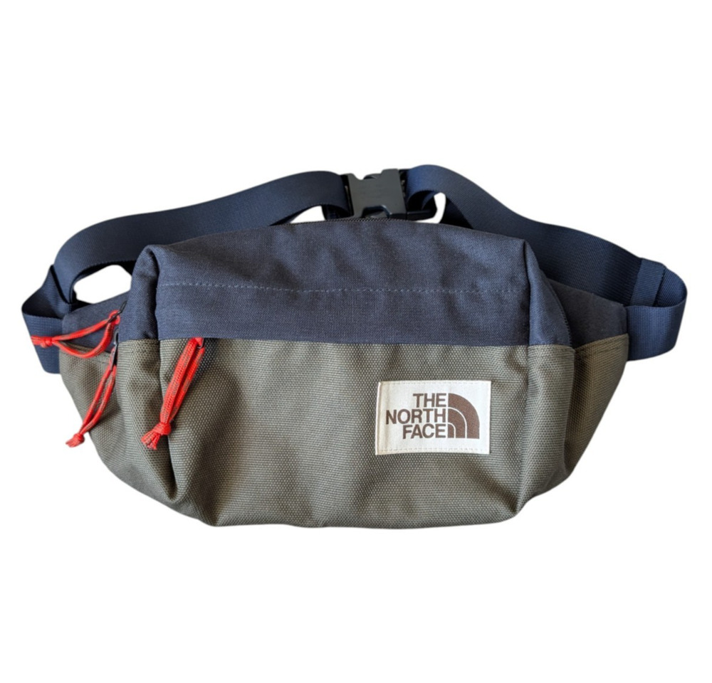 The North Face Lumbar Pack Navy Blue Olive Green Fanny Pack Sling Bag